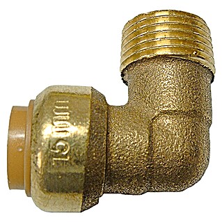 Steck-Übergangswinkel IA (Durchmesser: 15 mm, ½″, 90 °, Muffe und Außengewinde)