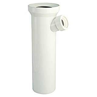 Admiral WC-Anschlussstutzen mit Abgang (Länge: 25 cm, Weiß)