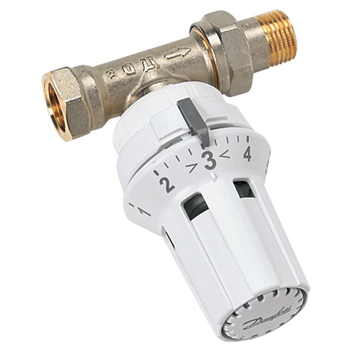 Danfoss Termostatski ventil RAS-C  (½″, Pretočni ventil, Senzor tekočine) | 4115 - Thermostatventile | DCEB - Heizkörper | DCE - Heizung | DC - Sanitärinstallation | D - Sanitär | BAUHAUS