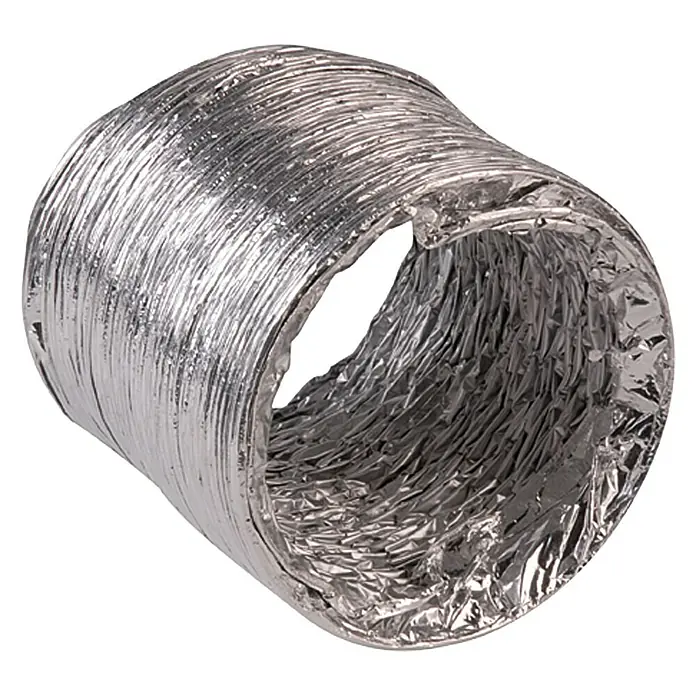 Air-Circle Lüftungsschlauch - Ø x L: 100 mm x 1 m, Max. Luftleistung: 300 m³/h - Flexibler, isolierter Aluminium-Lüftungsschlauch für Klimaanlagen und Lüftungssysteme. Ideal für den Einsatz in verschiedenen Umgebungen.
