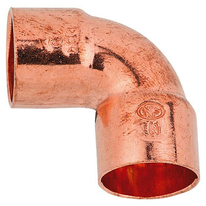 Kupfer-Winkel 5090 II (Durchmesser: 18 mm, 90°, Beidseitige Muffe)