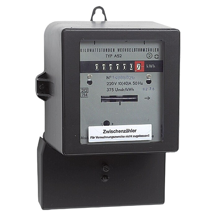 Wechselstromzähler (220 V, 10/30 A, Unbeglaubigt)