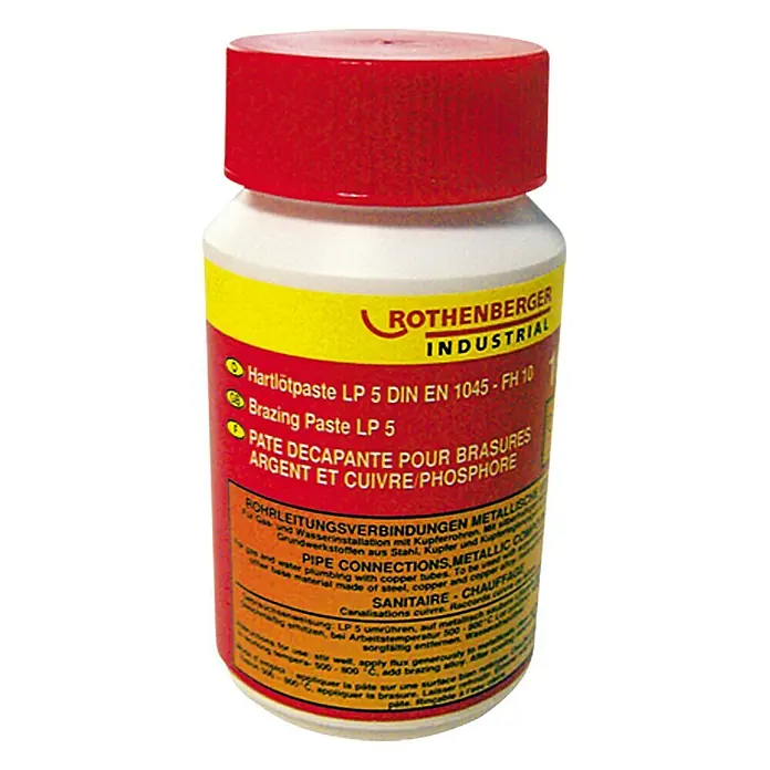 Rothenberger Industrial Pasta de soldadura fuerte LP 5 - 160 g - Pasta para soldadura fuerte LP 5 de Rothenberger Industrial para conexiones de tuberías metálicas.