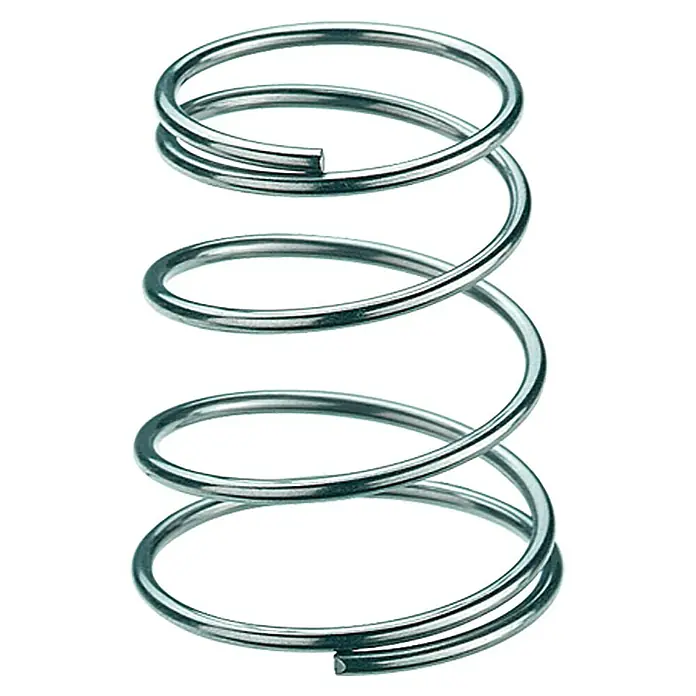 Sprenger Feder - Edelstahl, 40 x 29 mm - Metallfeder mit drei Windungen. Für verschiedene Anwendungen in Maschinen und Geräten geeignet.