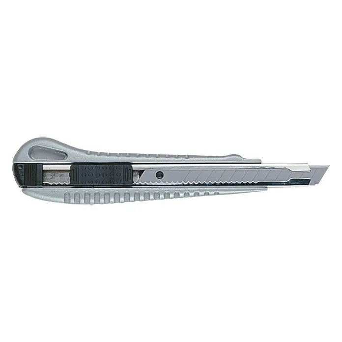 Wisent Messer-Set MA 300 - 5 -tlg., Klingenbreite: 9 cm - 18 cm - Graues Cuttermesser mit einziehbarer Klinge. Ideal zum Schneiden von Papier, Karton und anderen Materialien, sicheres und präzises Werkzeug.