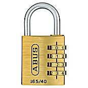 Abus Vorhängezahlenschloss 165/40 (40 x 90 mm, Messing, 4 Zahlenrollen)