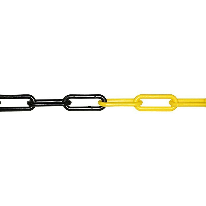 Stabilit Cadena de señalización a metros (6 mm, Plástico, Negro/Amarillo)