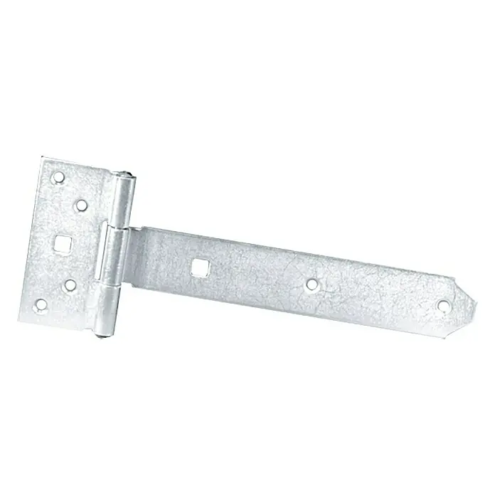 Stabilit Bisagra en T - An x L: 90 x 250 mm, Medidas cinta: 200 x 33 mm - Bisagra en T de acero galvanizado para puertas y portones, robusta y duradera para uso exterior. Ideal para un fácil montaje.