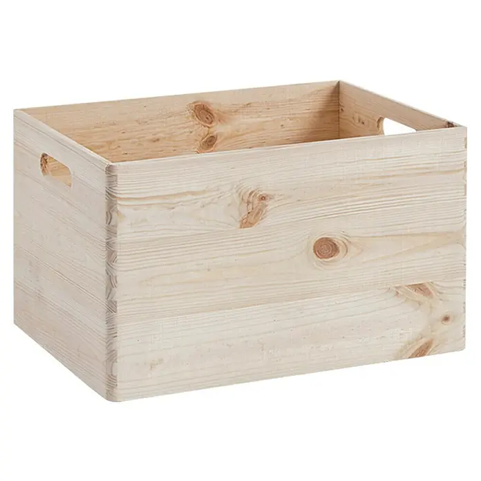 Zeller Present Opbergbox (M, l x b x h: 40 x 30 x 15 cm, Naaldhout