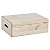 Zeller Present Caja de madera (40 x 30 x 14 cm, Pino)