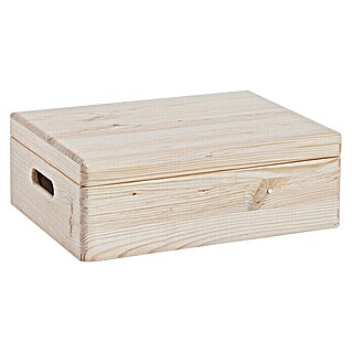 Zeller Present Caja de madera (L x An x Al: 40 x 30 x 14 cm, Pino)