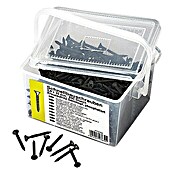 Profi Depot Tirafondo con cabeza cónica (Diámetro: 3,9 mm, Largo: 45 mm, Cabezal avellanado, Rosca fina, 500 uds.)