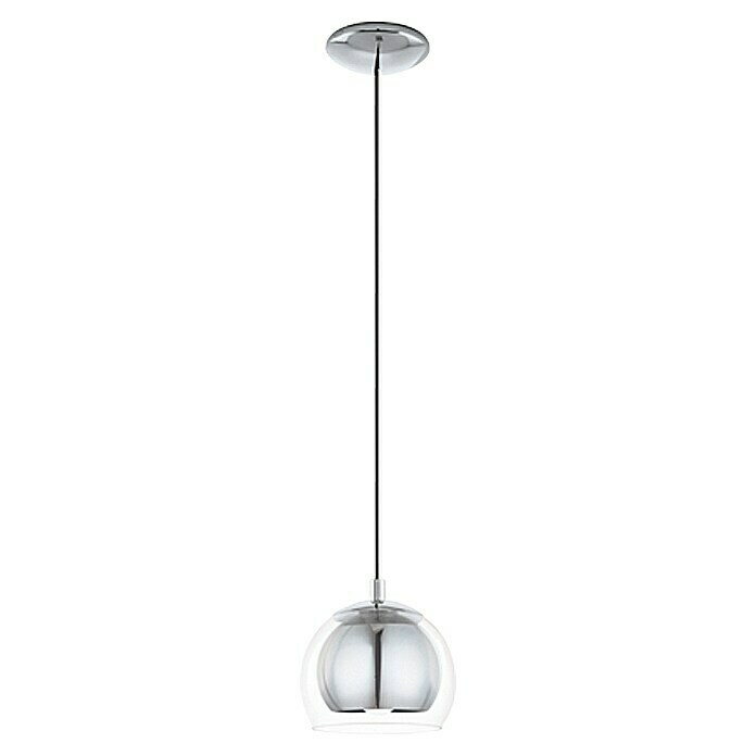 Eglo Okrugla viseća svjetiljka (Krom/bezbojno, Visina: 110 cm, Maksimalna snaga: 40 W, E27, S 1 žaruljom)