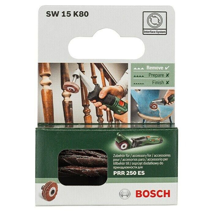Bosch Schleifrolle SW 15 (Breite: 15 mm, Körnung: 80)