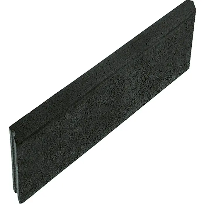 EHL Rasenkante - 50 x 5 x 15 cm, Anthrazit, Beton - Dunkelgraue Rasenkante aus Kunststoff oder Gummi, ideal für Garten- und Landschaftsbauprojekte.
