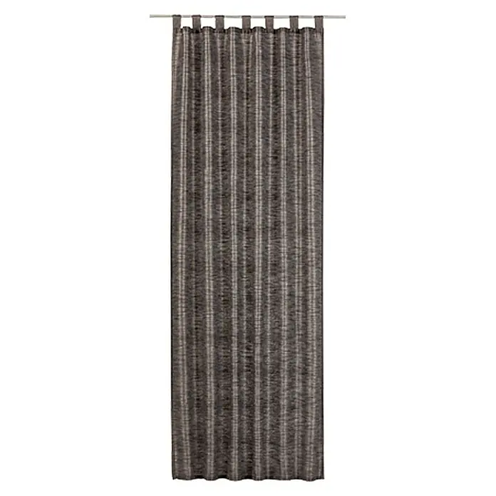 Elbersdrucke Schlaufenschal Metropolis - 140 x 255 cm, 100 % Polyester, Grau - Bild einer dekorativen grauen Verdunkelungs Gardine mit Schlaufenaufhängung für Wohnräume, die eine elegante und funktionale Fensterdekoration bietet.