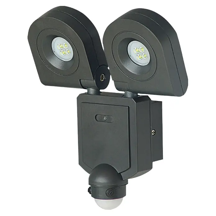 Starlux LED-Außenstrahler mit Bewegungsmelder - 20 W, L x B x H: 85 x 205 x 240 mm, Schwarz, IP44 - Die Außenleuchte mit Bewegungsmelder bietet zuverlässige Sicherheit und Beleuchtung für den Außenbereich. Ideal für Haus und Garten.