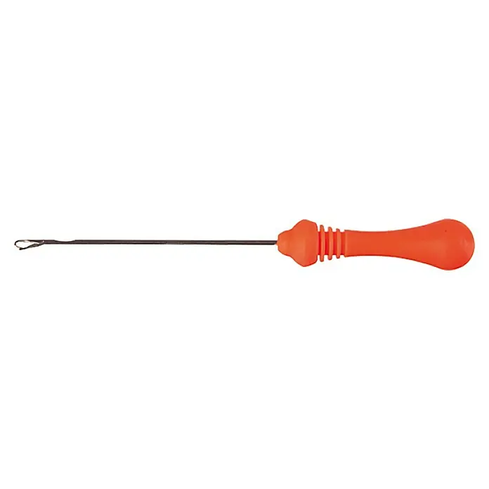 Westline Carp Boilie & Splice Needle - Länge: 11,5 cm - Das Bild zeigt einen orangefarbenen Ködernadel-Köderknotenbinder, ein nützliches Angelwerkzeug zum Anbringen von Ködern an Angelhaken.