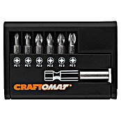 Craftomat Bit-Set Standard (7-tlg., Kreuzschlitzschrauben Pozidriv)