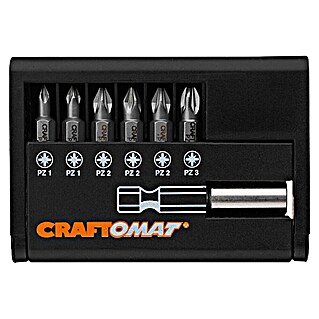 Craftomat Bit-Set Standard (7 -tlg., Kreuzschlitzschrauben Pozidriv)