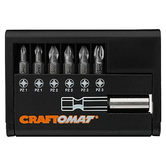 Craftomat Bit-Set Standard - 7 -tlg., Kreuzschlitzschrauben Pozidriv