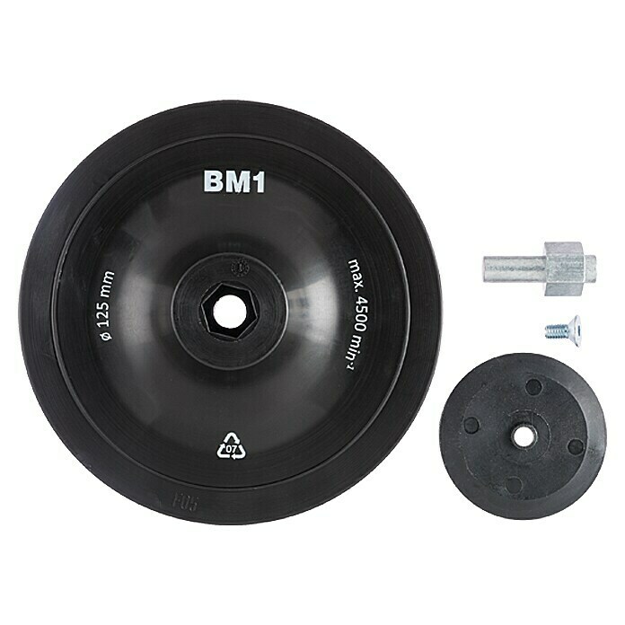 Craftomat Disco de esmerilado (Diámetro: 125 mm, Diámetro varilla: 8 mm)