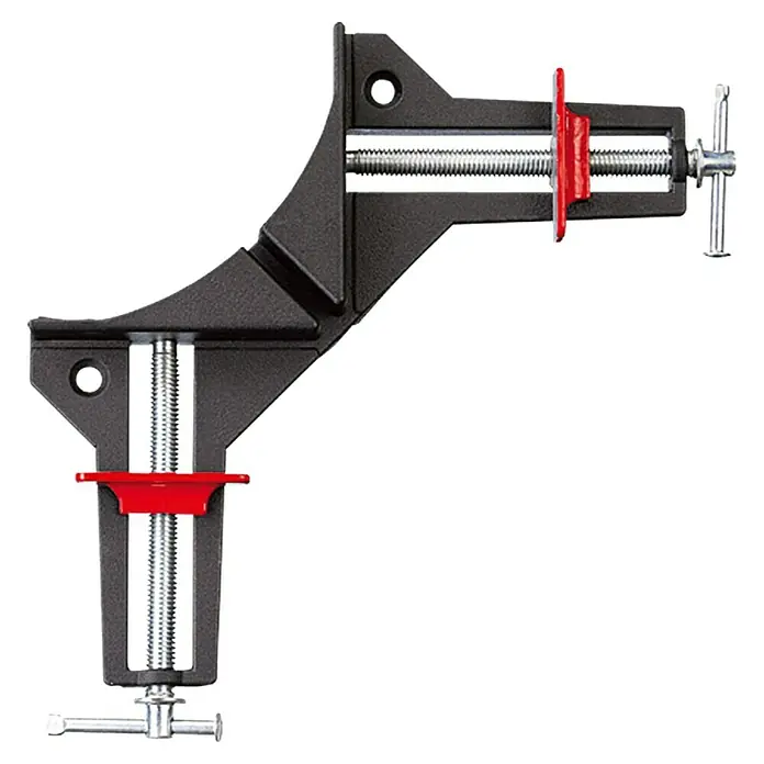 Bessey Winkelspanner WS1 - Spannweite: 73 mm - Winkelspanner mit einem um 90 Grad geneigten Schraubstock, ideal zum präzisen und sicheren Klemmen von Werkstücken in einem rechten Winkel.