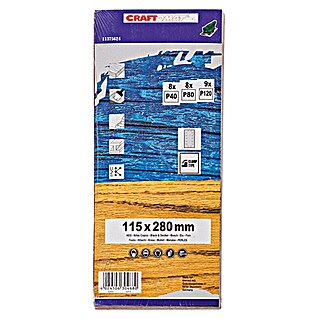 Craftomat Schleifstreifen Sparpack (280 x 115 mm, 25 -tlg.)