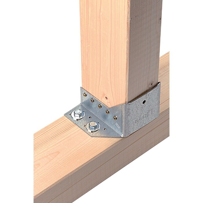 Profi Depot Tornillo para madera VZ con cabeza hexagonal (Ø x L: 10 x 80 mm, 50 uds., Galvanizado, Cabezal hexagonal, Rosca completa)
