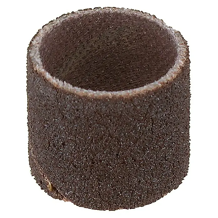 Dremel Schleifband Mod. 432 - Arbeitsdurchmesser: 13 mm, Körnung: 120, 6 Stk. - Nahaufnahme einer Schleifhülse, einem zylinderförmigen Schleifwerkzeug für rotierende Werkzeuge.