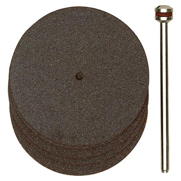 Proxxon Trennscheibe No 28820 - Durchmesser: 38 mm, 5 Stk. - Schleifscheiben-Set mit Dorn für rotierende Werkzeuge. Ideal zum Schneiden und Polieren von Metall, Holz und Kunststoff.