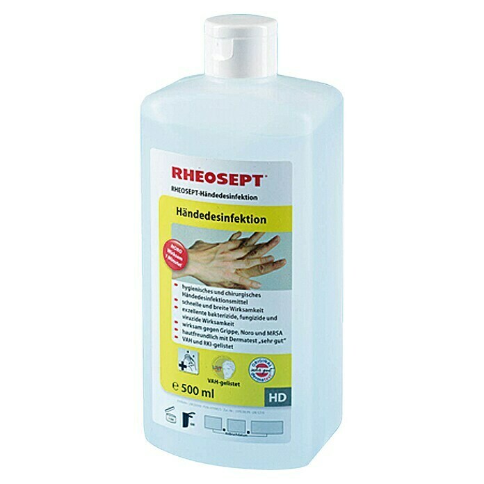 Rheosept Desinfektionsmittel Hände-Desinfektion500 ml Front View