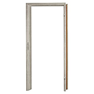 GetaDoor Lamineo Türzarge GLN 38 (860 x 1.985 mm, Wandstärke: 125 mm, DIN Anschlag: Links/Rechts, Eiche Silber)