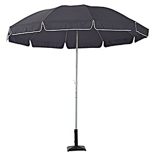 Sunfun Balkonschirm rund Provence II (Anthrazit, Durchmesser Bespannung: 250 cm)