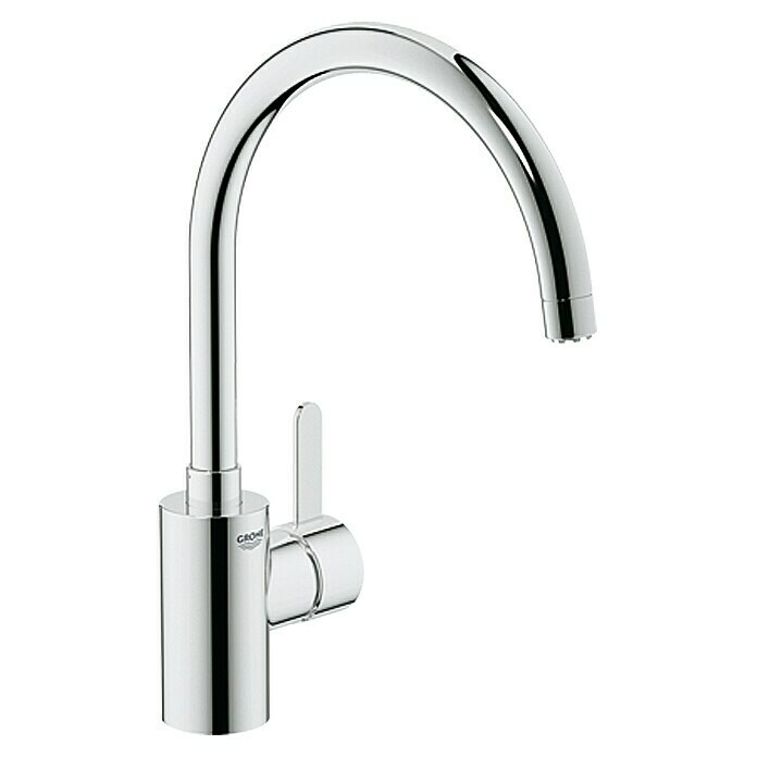 Grohe Spültischarmatur Eurosmart CosmopolitanNiederdruck, Chrom, Glänzend, Hoher Auslauf Front View