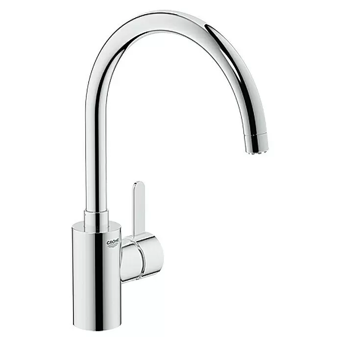 Grohe Eurosmart Cosmopolitan Spültischarmatur - Niederdruck, Chrom, Glänzend, Beweglichkeit Auslauf: Schwenkbar, Hebelgriff - Vorderansicht