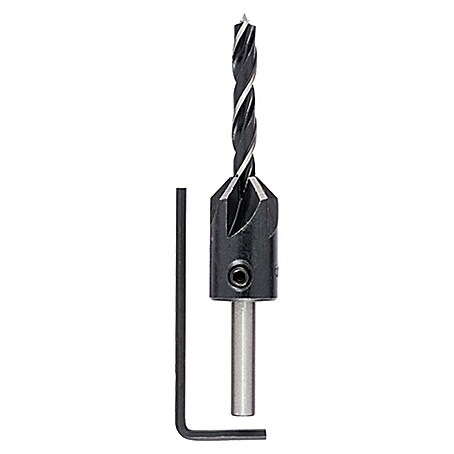 Craftomat Holzbohrer mit Senker (Durchmesser Bohrer: 5 mm)