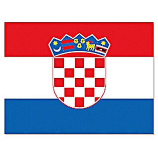 Flagge (Kroatien, 30 x 20 cm, Spunpolyester)