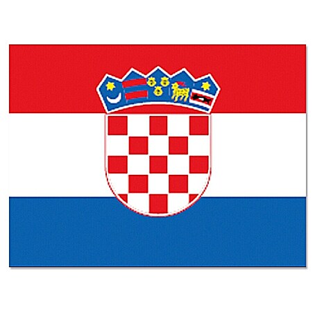 Flagge (Kroatien, 30 x 20 cm, Spunpolyester)
