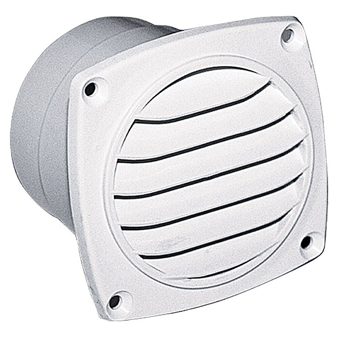 Talamex Ventilatierooster (92 x 92 mm, Wit, Slangdiameter: 75 mm)