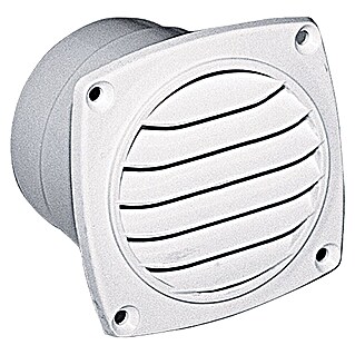 Talamex Ventilatierooster (92 x 92 mm, Wit, Slangdiameter: 75 mm)
