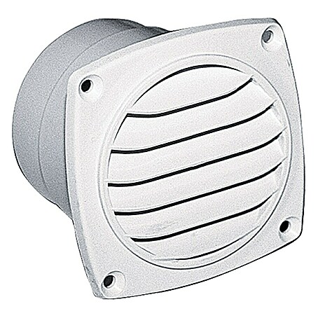 Talamex Lüfterrost (92 x 92 mm, Weiß, Schlauchdurchmesser: 75 mm)
