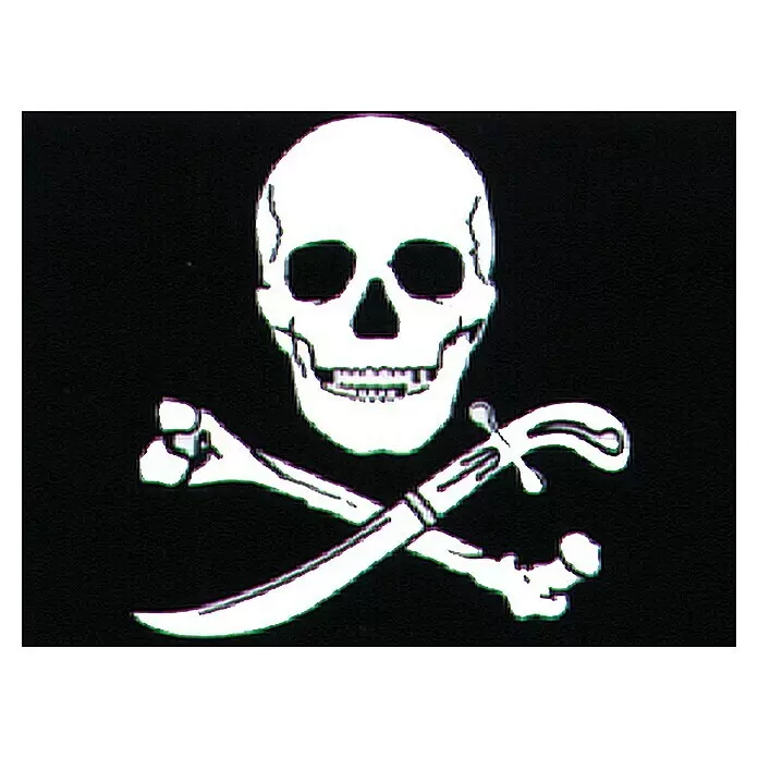 Flagge - Pirat, 45 x 30 cm, Spunpolyester