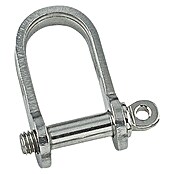 Platte sleutelsluiting (4 mm, Plat, kort, Roestvrij staal, A4)