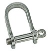 Grillete plano Plano (6 mm, Plano, corto, Acero inoxidable, A4)
