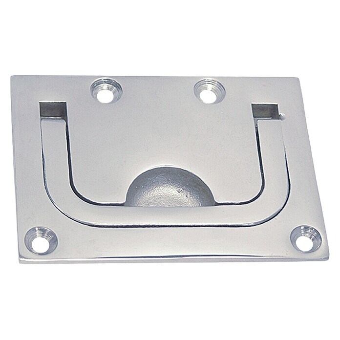 Marinetech Tirador empotrable (75 x 56 mm, Acero inoxidable)