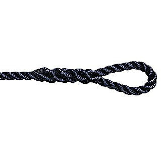 Robline Stootwillijn Twisted (Diameter: 8 mm, Lengte: 2 m, Polyester, Navy-blauw, 2 st.)