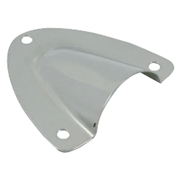 Marinetech Minilenzer - 53 x 55 x 16 mm, Edelstahl - Glänzende Chrom-Entlüftungsabdeckung mit drei Befestigungslöchern für eine einfache Installation und verbesserte Belüftung.