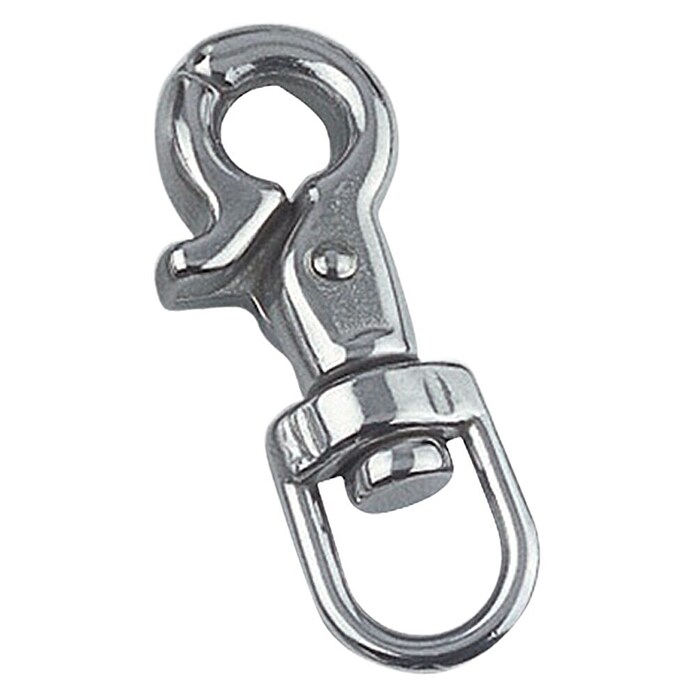 Snapsluiting met warteloog (Diameter: 13 mm, Lengte: 6,5 cm, Warteloog, Roestvrij staal, A4)