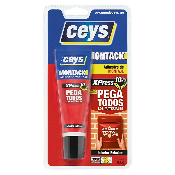 Ceys Adhesivo para montaje Montack Express (Crema, 100 ml)